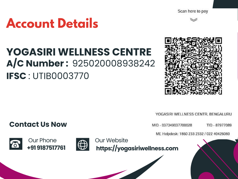 Yoga, Reiki, Acupressure & Wellness Experts- Yogasiri Wellness Centre in Bangalore, Karnataka, India
